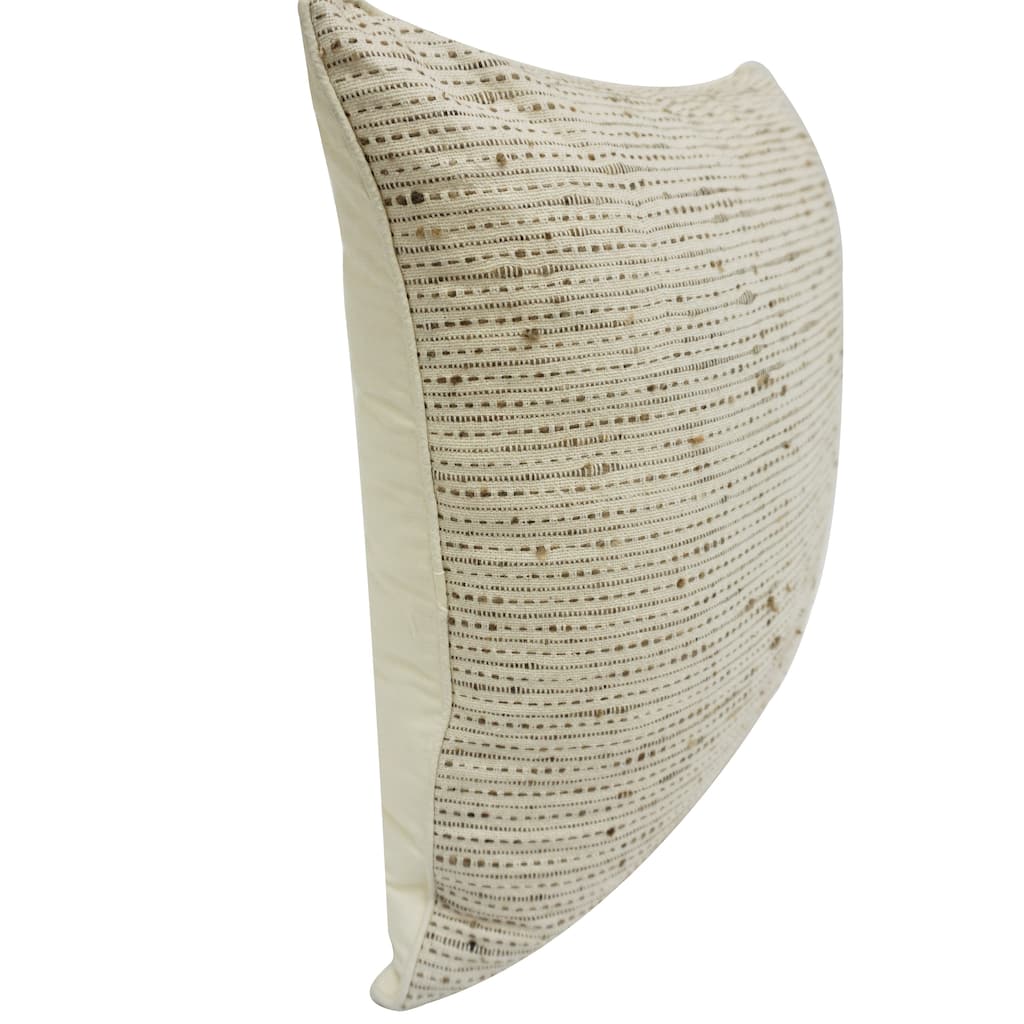 Home&Manor Ilam Vintage Raw Silk Pillow 18"