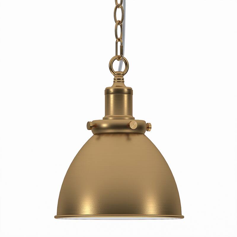 Elodie 8" Wide Pendant with Metal Shade - 8" Wide