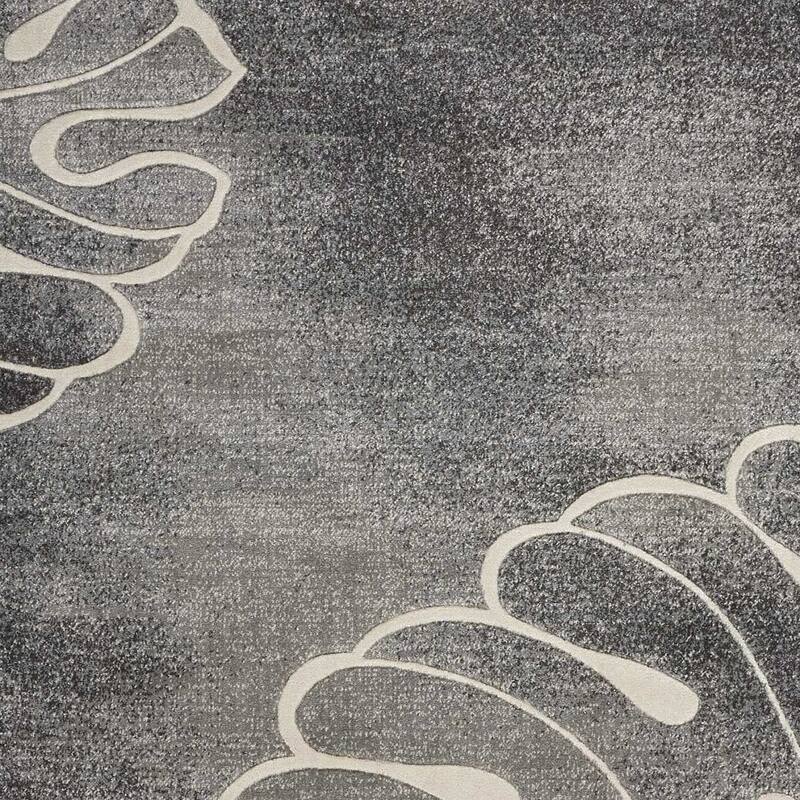Hibu Power Loomed Modern Non Skid Stain Resistant Area Rug By HomeRoots - 153' X '111' X '0.5