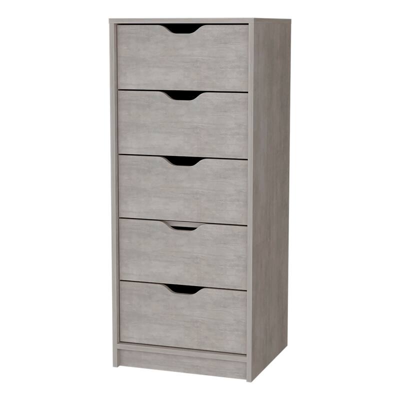 5 Drawers Dresser Chest Wardrobes White Wood