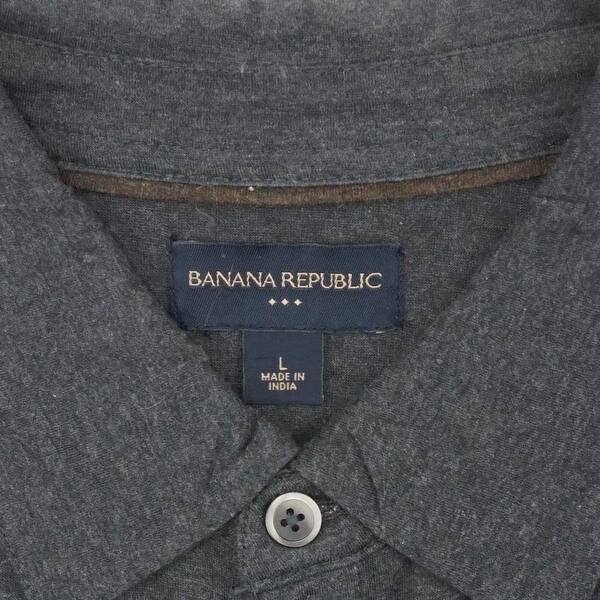 Shop Banana Republic Soft Cotton Bttn Front Casual Shirt Long