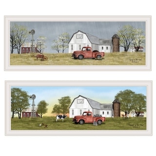 Set Of Two Billy Jacobs Summer Or Spring Seasonal White Frame White ...