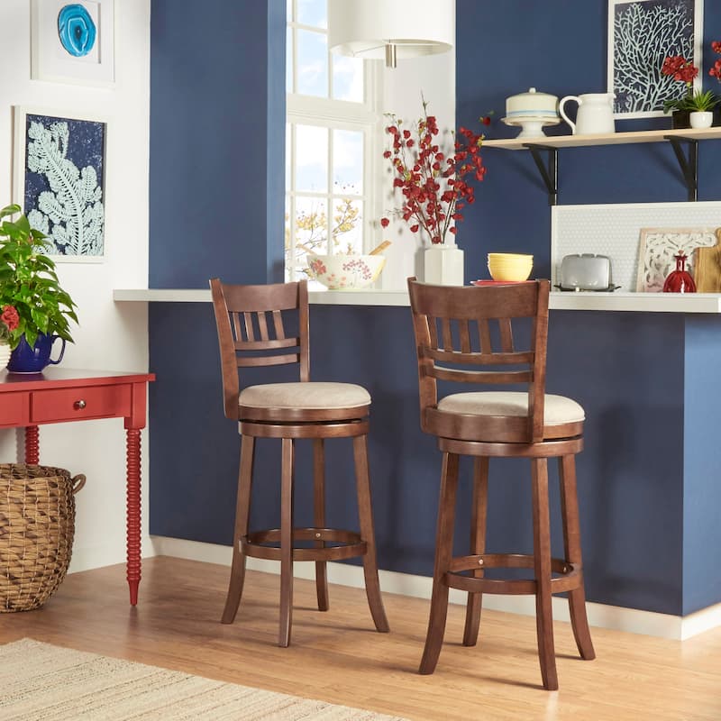 Verona Swivel 29-inch High Back Bar Stool by iNSPIRE Q Classic