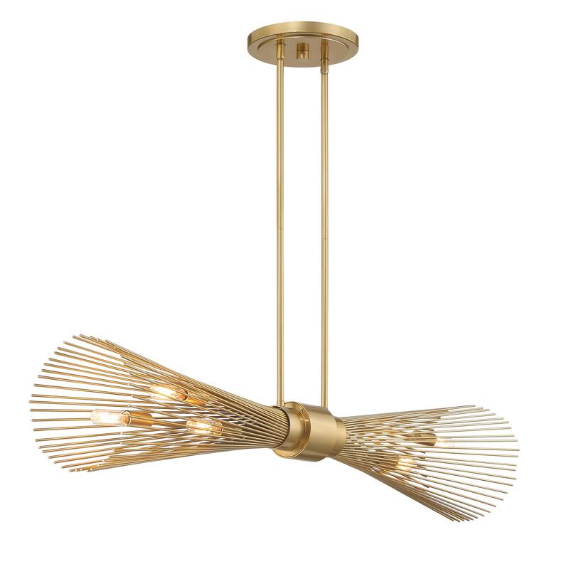 Savoy House 1-9601-6 Longfellow 6 Light 42" Wide Linear Chandelier