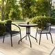 preview thumbnail 8 of 34, 3-piece Outdoor Table/Chair Set - 28.75"W x 28.75"D x 28"H