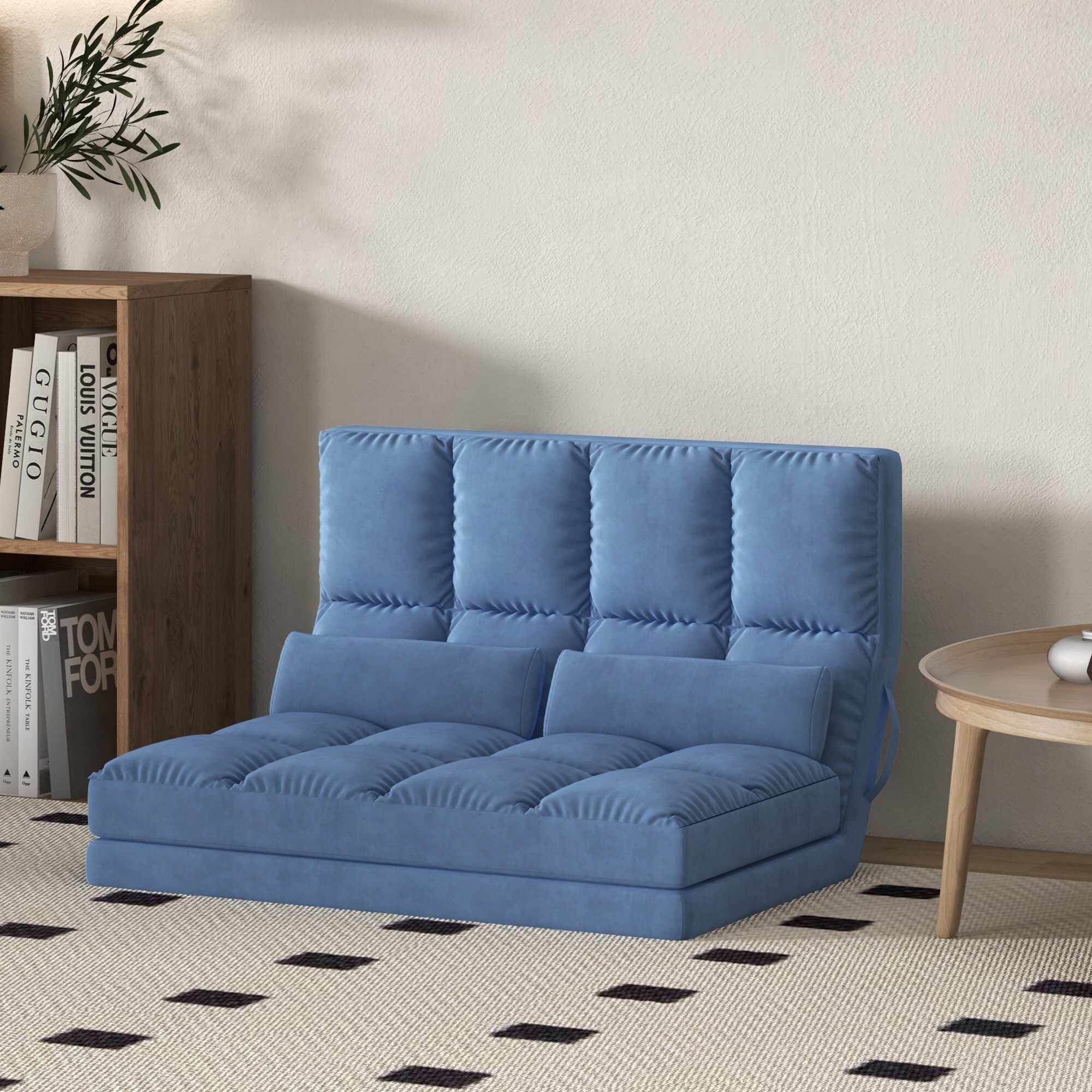 Homcom 3 position convertible best sale chaise lounge sofa bed