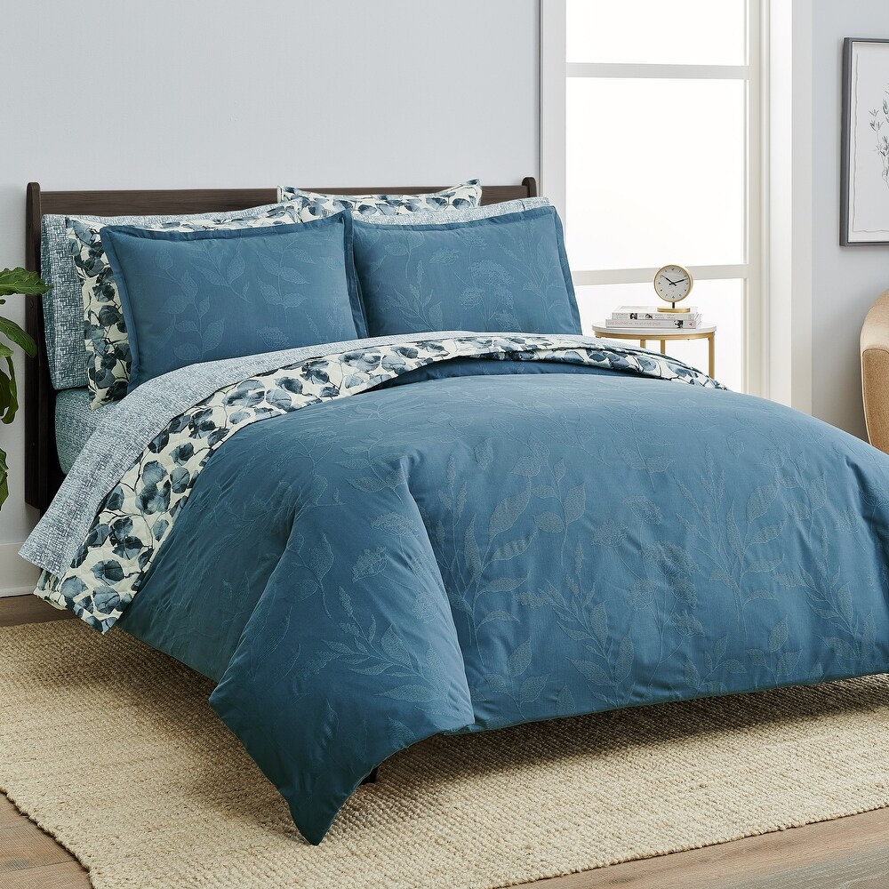 Designer Home Bedding All Season Sustainable Full/Queen Scott Living Aero Cotton 3-Piece Comforter and Sham Set Cream Simple Modern 