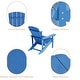 preview thumbnail 101 of 102, BONOSUKI Patio Adirondack Chair w/Cupholder,Weather Resistant-Set of 4