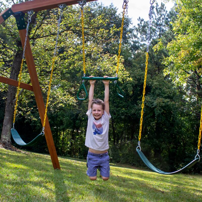 Gorilla Playsets 17-inch Trapeze Bar with Rings