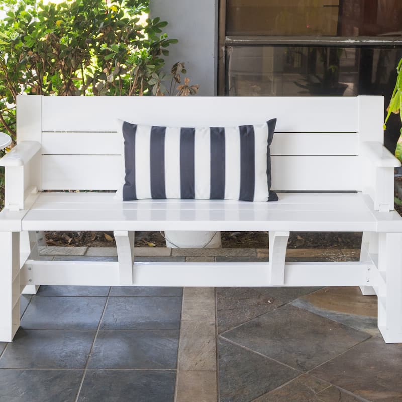 Olivia Striped Outdoor Throw Pillow