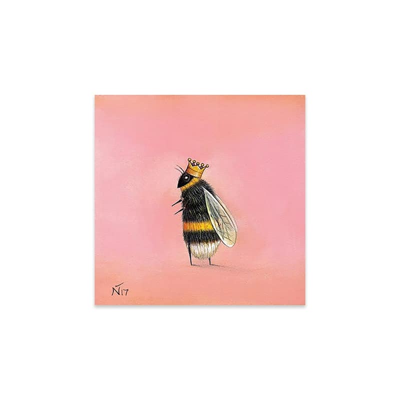 Queen Bee Print On Acrylic Glass by Neil Thompson - 24x24x0.25