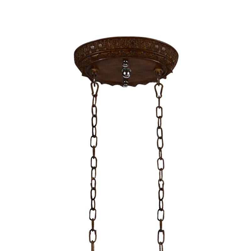 Nicole 6 Light Drum Shade Chandelier With Brushed Chocolate Finish - Brushed Chocolate
