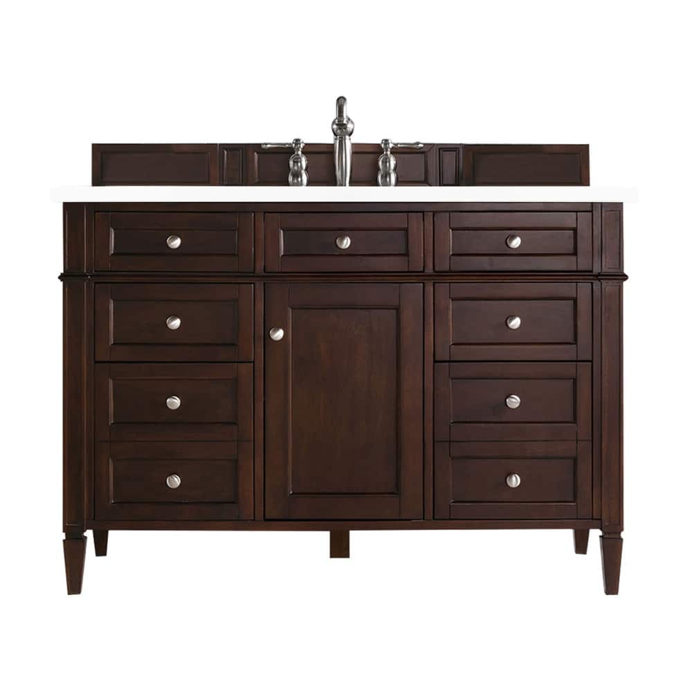 James Martin Vanities 650-V48-3WZ Brittany 48" Single Basin Poplar