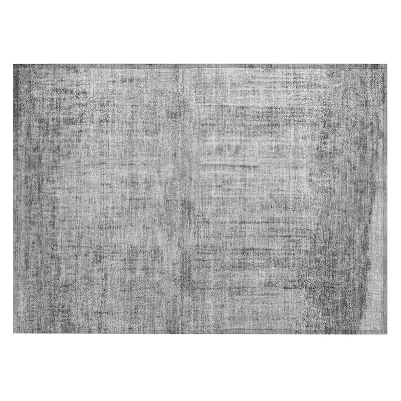 Machine Washable Indoor/ Outdoor Modern Ombre Chantille Rug