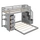 preview thumbnail 7 of 14, Twin Over Full Bunk Bed With Shelves,Drawers And Storage Stairs