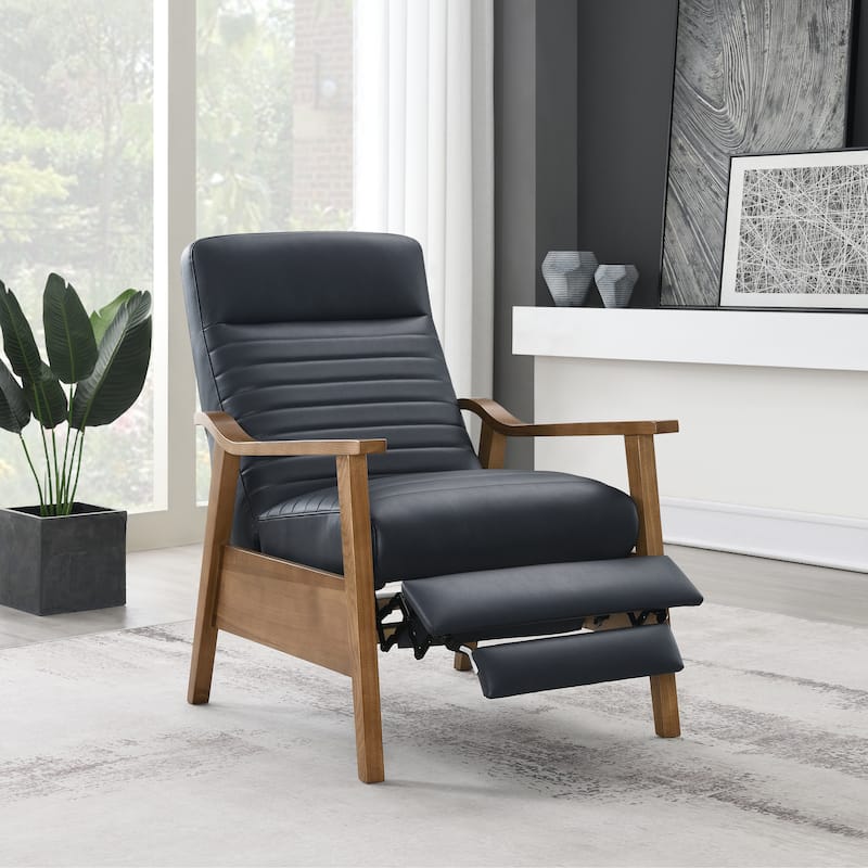 Armando Wood Arm Push Back Recliner by Greyson Living