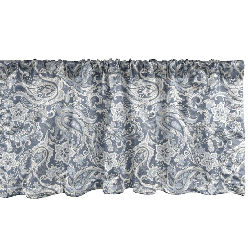 Ambesonne Paisley Window Valance Curtain Valance for Kitchen Bedroom ...