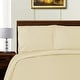 preview thumbnail 10 of 12, 1000 Thread Count Solid Lyocell-Blend Duvet Cover Set by Superior Ivory - Full - Queen
