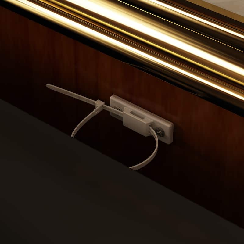 63" Wide 9/12 Drawer Dresser for Bedroom, Modern Farmhouse Double Dresser with Gold Knobs, Large Storage Chest