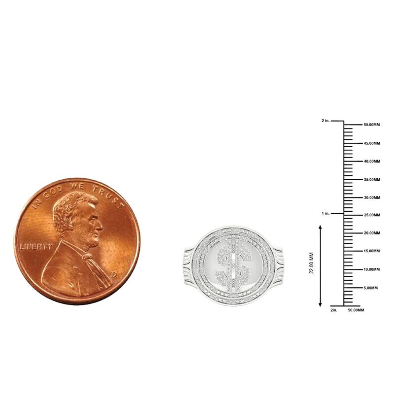 IGI Certified 1/3ct TDW Diamond Halo Ring in 10k Gold for Men