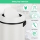preview thumbnail 19 of 28, 17 Gallon/65 Liter Stainless Steel Trash Can, Round Trash Can
