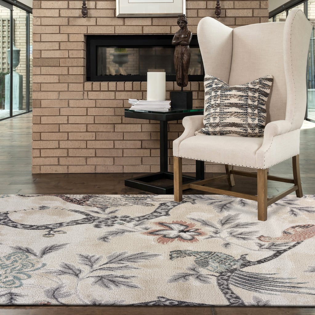 Maeve Tropical Birds Performance Indoor Area Rug by Sevita