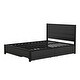 preview thumbnail 7 of 7, Queen Size Storage Platform Bed with Twin Size Trundle and 2-Drawers, Black