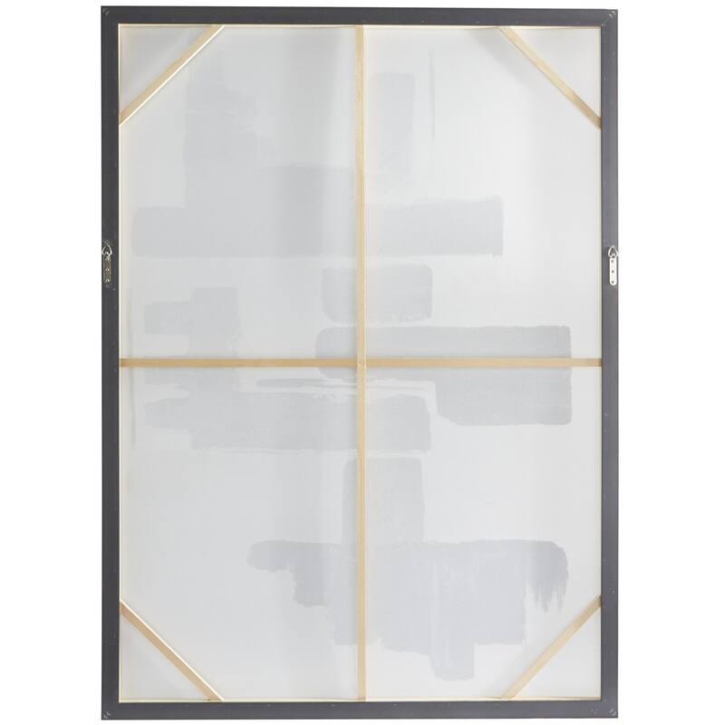 Canvas Abstract Living Room Framed Wall Art with Black Frame