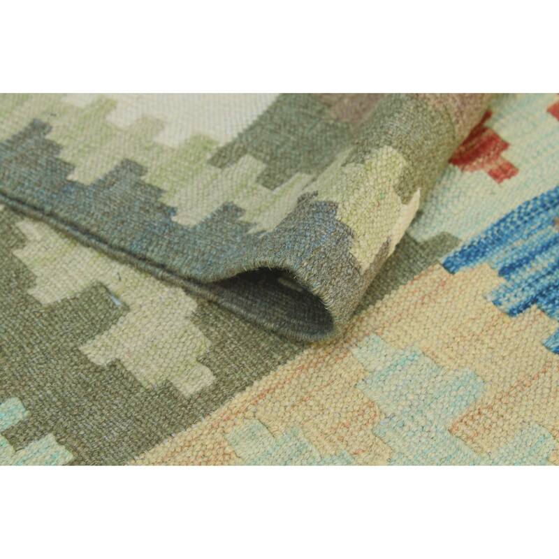 Flatweave Omer Rust/Brown Rug - 6'6" x 9'10"