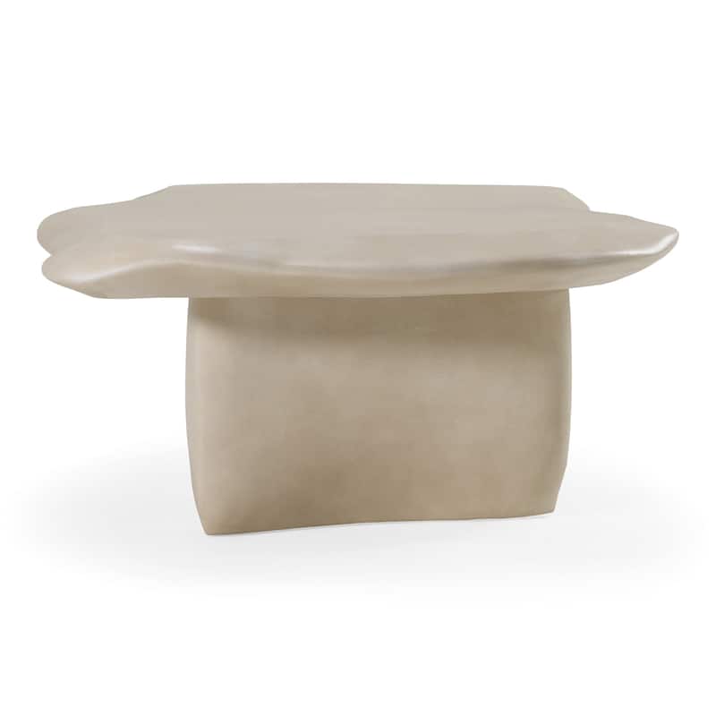 Slone Modern Beige Concrete Coffee Table