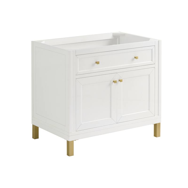 James Martin Vanities Chicago 36" Single Vanity, Glossy White