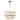 Starsky 5-Light White Fabric Drum Chandelier