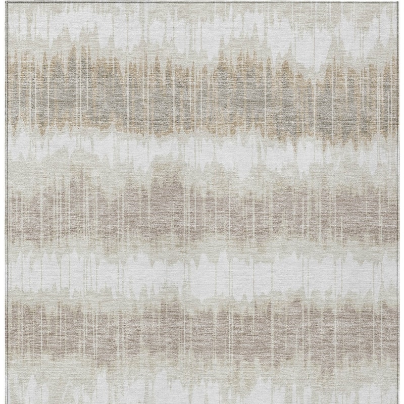 HomeRoots Striped Transitional Rectangle Outdoor Rug