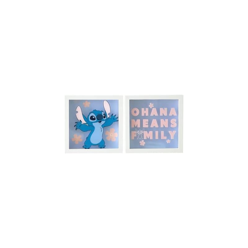 Disney Stitch 2 Piece Dual Layer Wall Art Set