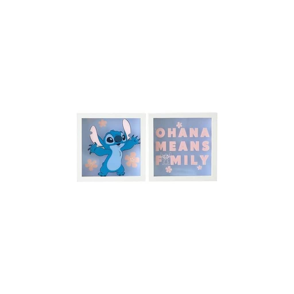Disney Stitch 2 Piece Dual Layer Wall Art Set