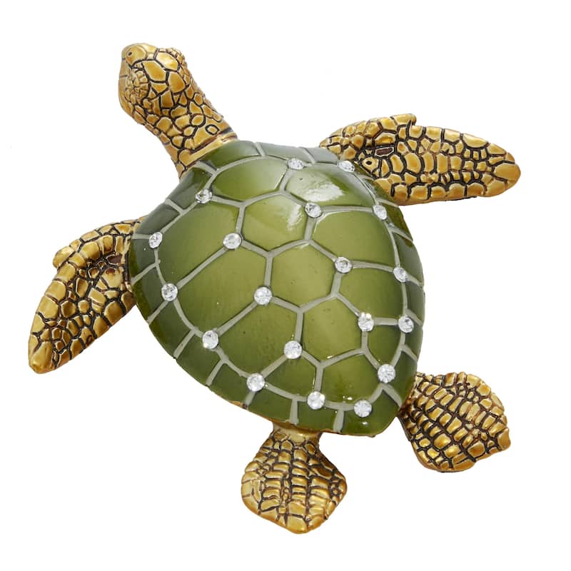 Polystone Turtle Decorative Sculpture - Set of 3 Brown - Roche River Decor