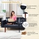 preview thumbnail 6 of 31, 68 in. Soft Convertible Sofa Bed with Adjustable Backrest and Solid Wood Legs