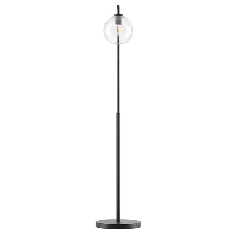 Silo Glass Globe Glass and Metal Floor Lamp