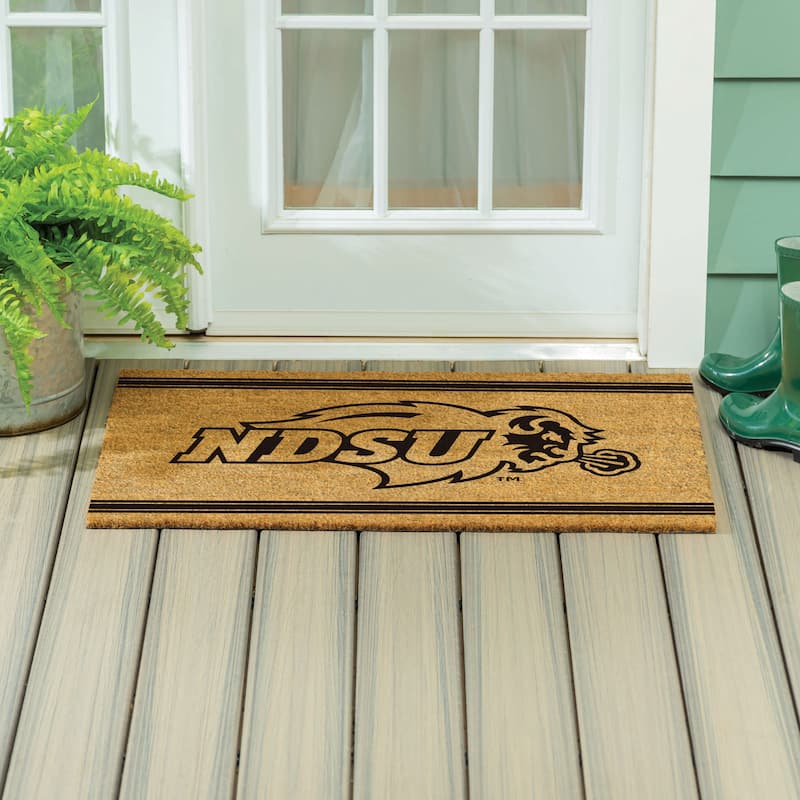 North Dakota State University Monochrome Indoor/Outdoor Coir Door Mat