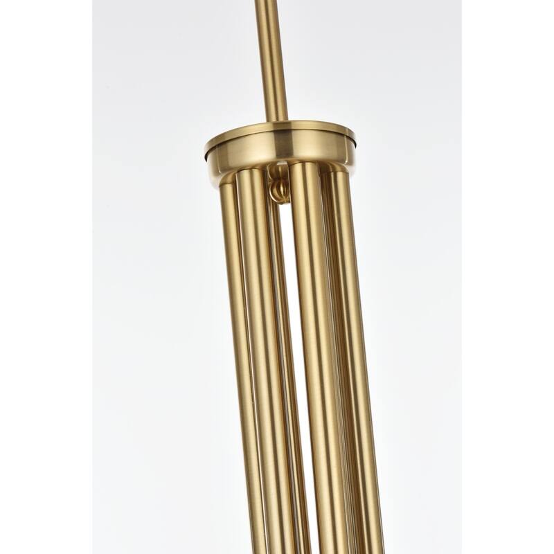 Elegant Lighting LD722D36 Layne 6 Light 36" Wide Taper Candle Style