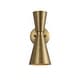 preview thumbnail 20 of 25, Rennnsan 2-Light Modern Industrial Cone Vanity Light in Brass/ Nickel