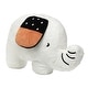 preview thumbnail 2 of 4, Lambs & Ivy Patchwork Jungle Pillow Plush White Elephant Stuffed Animal Toy