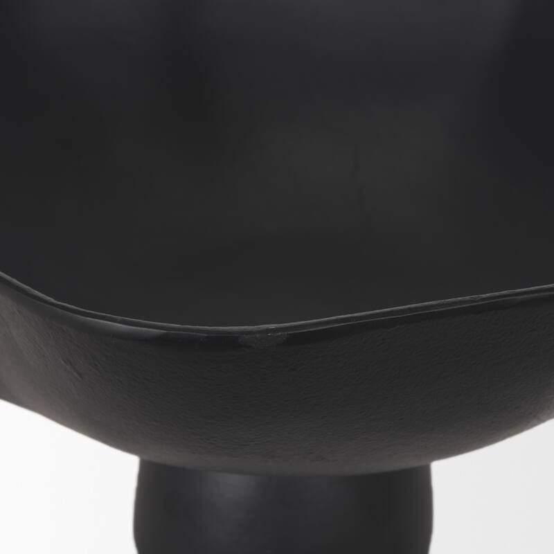 Radka Large Matte Black Metal Decorative Bowl - 15.75 x 19.69 x 8.25