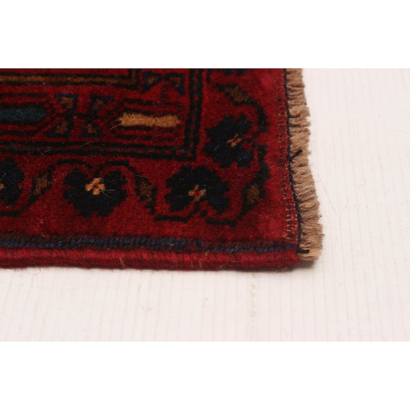 ECARPETGALLERY Hand-knotted Teimani Red Wool Rug - 6'9 x 9'7