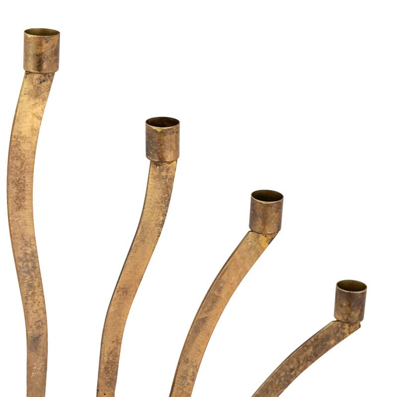 Candle Holder Large Antique Gold - OLD BRASS - OLD BRASS