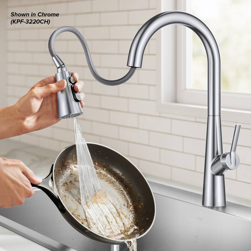 KRAUS Odelia 4-Function Single Handle Pull Down Kitchen Faucet