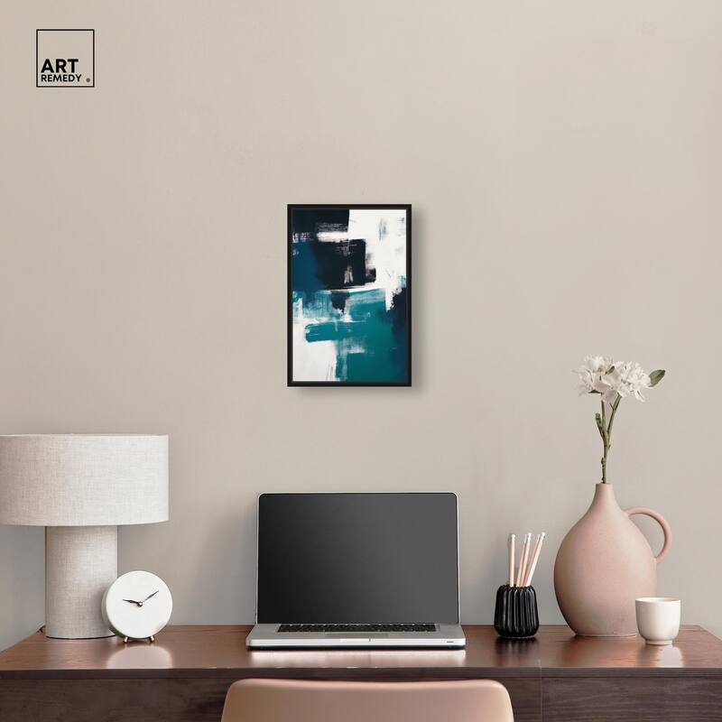 Weight of Teal II Canvas by Art Remedy