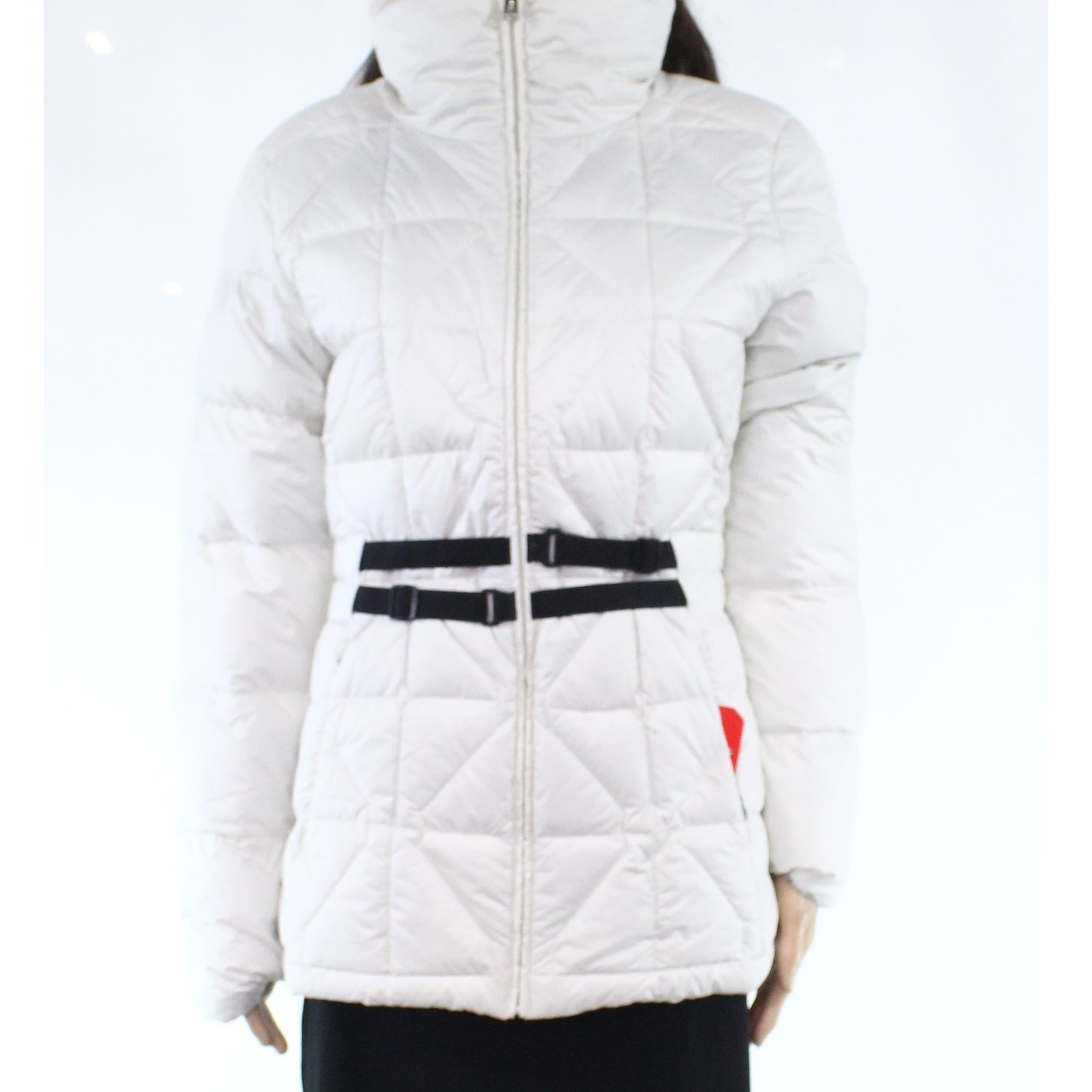 Shop The North Face Womens Jacket White Size Large L Puffer Belted