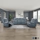 preview thumbnail 2 of 46, Fremont & Park Peperomia 3-Piece Leather Match Power Reclining Sofa Set