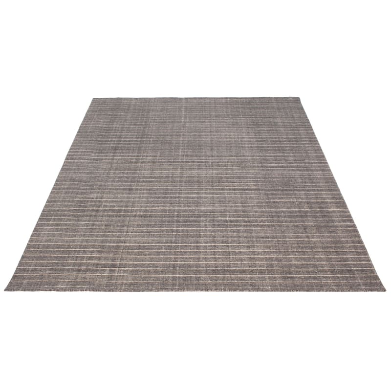 ECARPETGALLERY Braided Weave Kashkuli Gabbeh Grey Wool Rug - 8'2 x 9'6